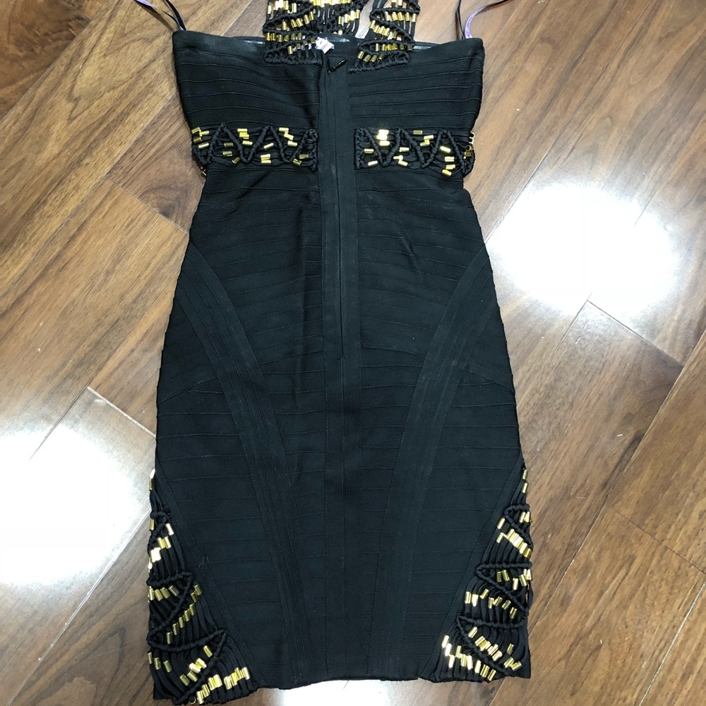 Herve LEGER Embellished Bandage Dress Authentic - Picture 6 of 9